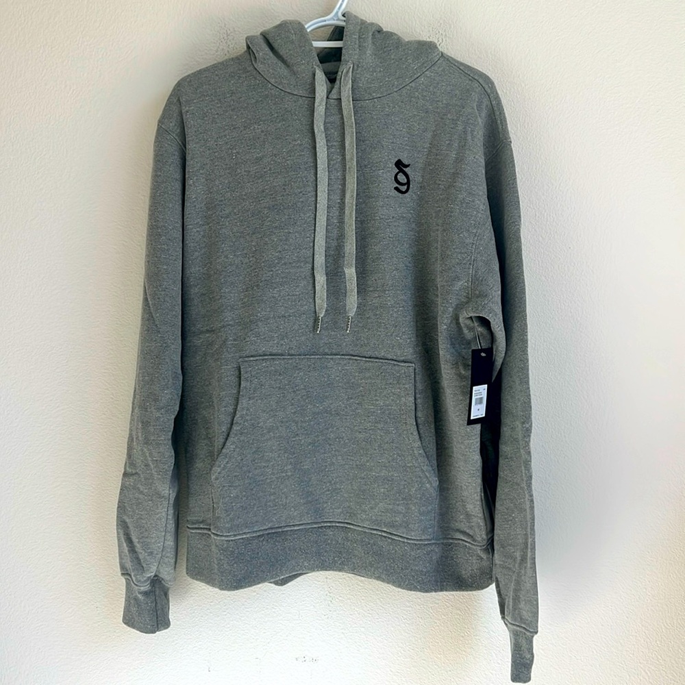 NEW Spiritual Gangster Heather Gray Monogram Classic Hoodie